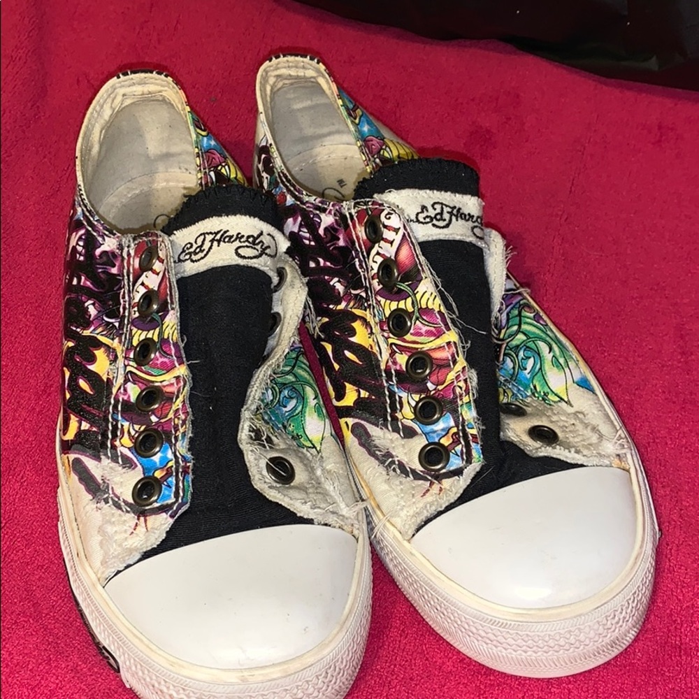 Casual slip on shoes by Ed hardy